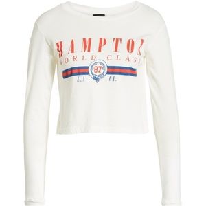 Day by Daydreamer Hampton world class long sleeve cropped tee